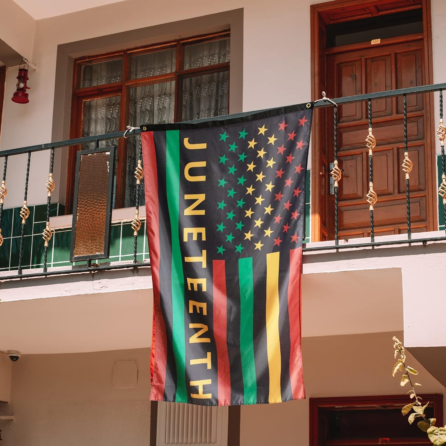 2-Pack Juneteenth Flags - 3X5 Ft African American Flag Black Pride Flag Banner for African Freedom Pride Outdoor Indoor Farmhouse Decor (B)