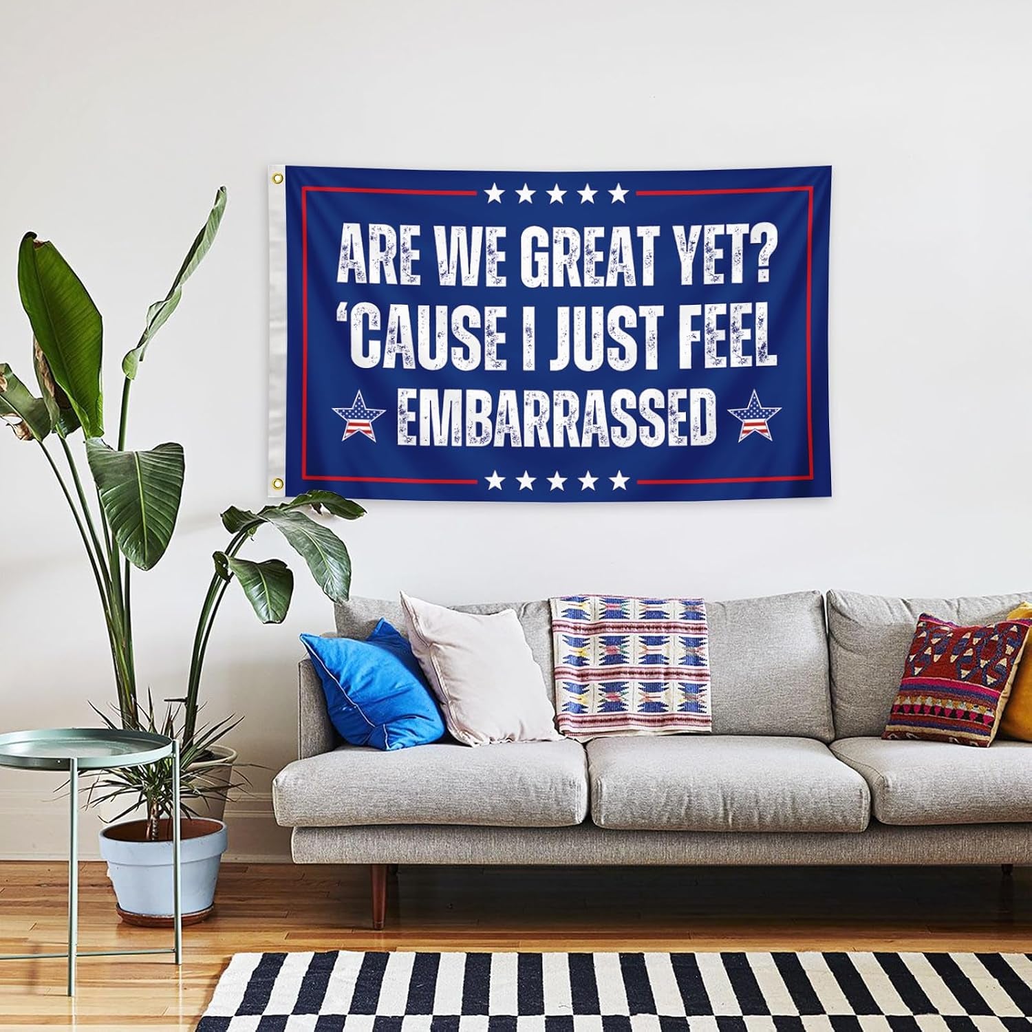 Are We Great yet Flag 3X5 Ft - Humorous Banner