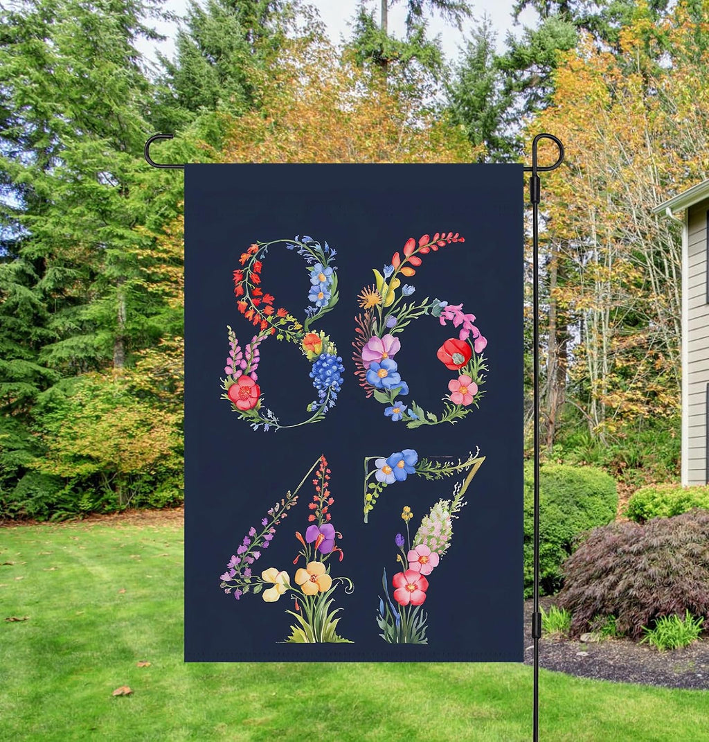 8647 Flag - Whisper Subtle Ftd - anti President - Leftist Activist - Social Justice Yard - Not My President - Human Rights Sign - Terraced Garden and Outdoor Decor Ideas - 12X18 Yard Banner