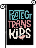 Protect Trans Kids Garden Flag, Civil Rights Trans Flag for Outside