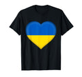 I Love Ukraine Ukrainian Flag Heart Outfit T-Shirt - Unique Graphic Unisex