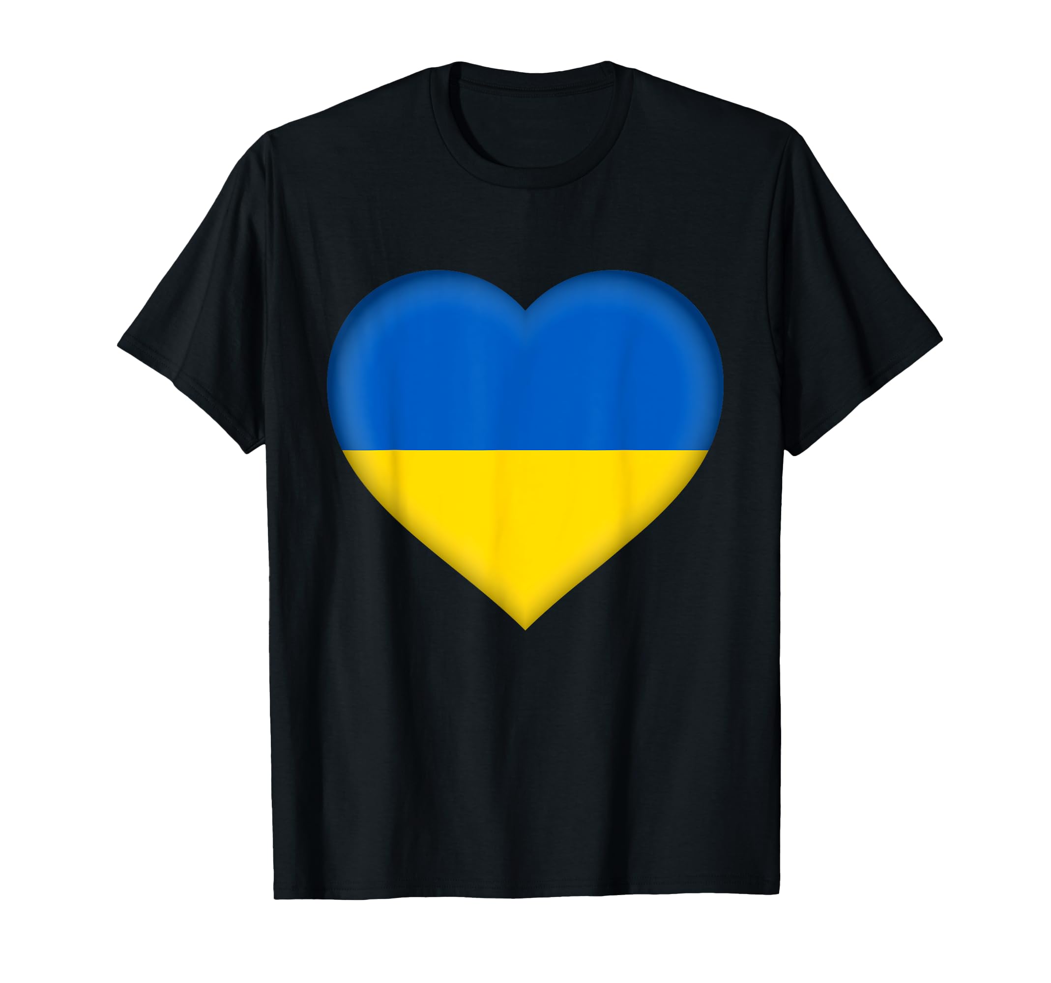 I Love Ukraine Ukrainian Flag Heart Outfit T-Shirt - Unique Graphic Unisex