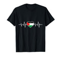 Palestinian Heartbeat Support I Love T-Shirt - Fun Novelty Design Unisex