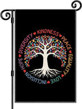 Kindness Peace Equality Inclusion Diversity Garden Flag for Outdoor