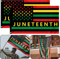 2-Pack Juneteenth Flags - 3X5 Ft African American Flag Black Pride Flag Banner for African Freedom Pride Outdoor Indoor Farmhouse Decor (B)