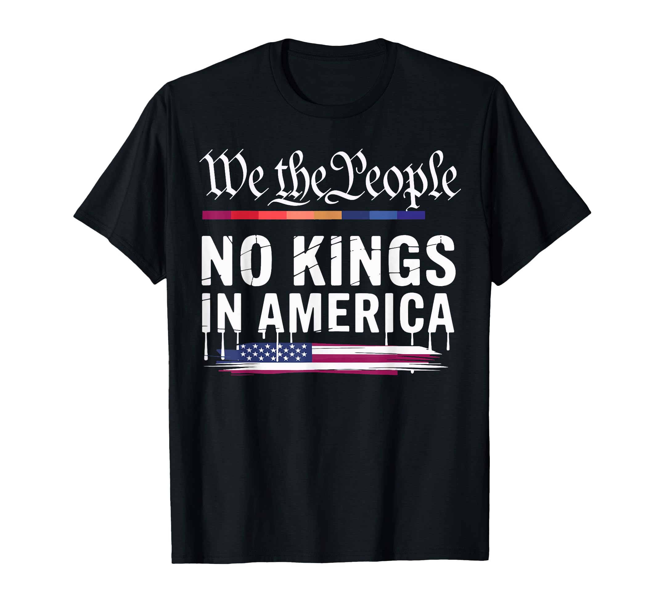 No Kings America We People Political T-Shirt - Minimalist Print Unisex