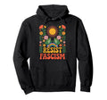 Frog Resist Fascism Groovy Rainbow No Hoodie - Custom Art Print for Adults
