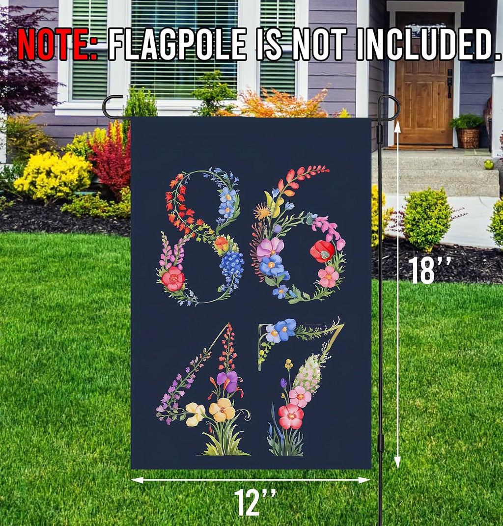 8647 Flag - Whisper Subtle Ftd - anti President - Leftist Activist - Social Justice Yard - Not My President - Human Rights Sign - Terraced Garden and Outdoor Decor Ideas - 12X18 Yard Banner
