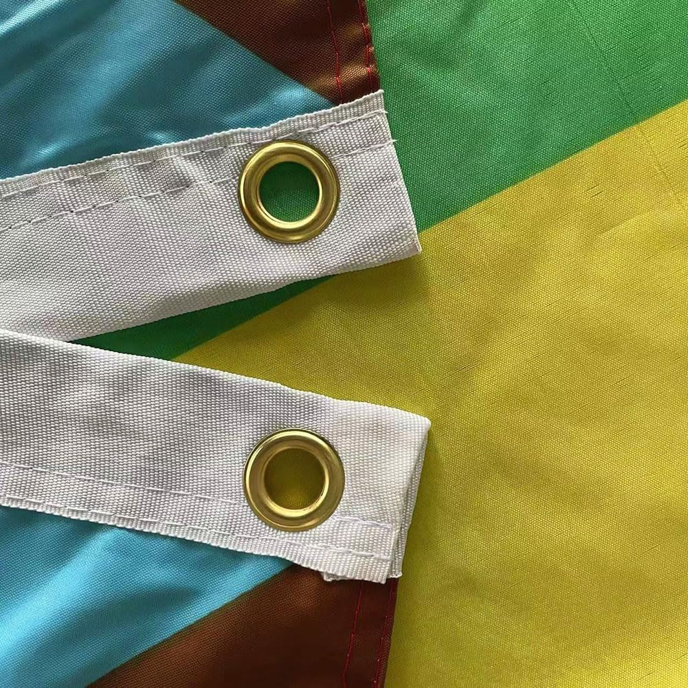 Double Sided Inclusive Progress Pride Rainbow Flag 2X3 Outdoor- Heavy Duty LGBTQ Rainbow Flags Banners with 2 Grommets