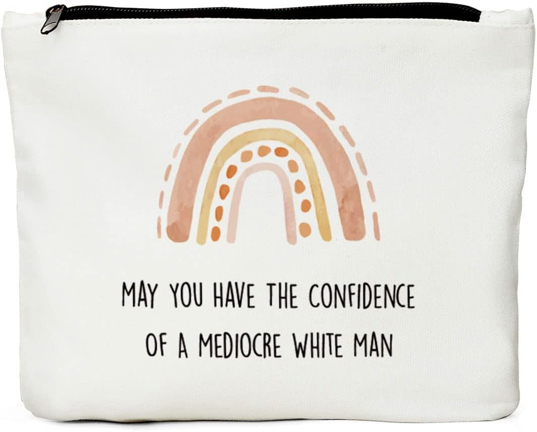Inspirational Gifts for Women Makeup Bag, Feminist Gift Cosmetic Bag