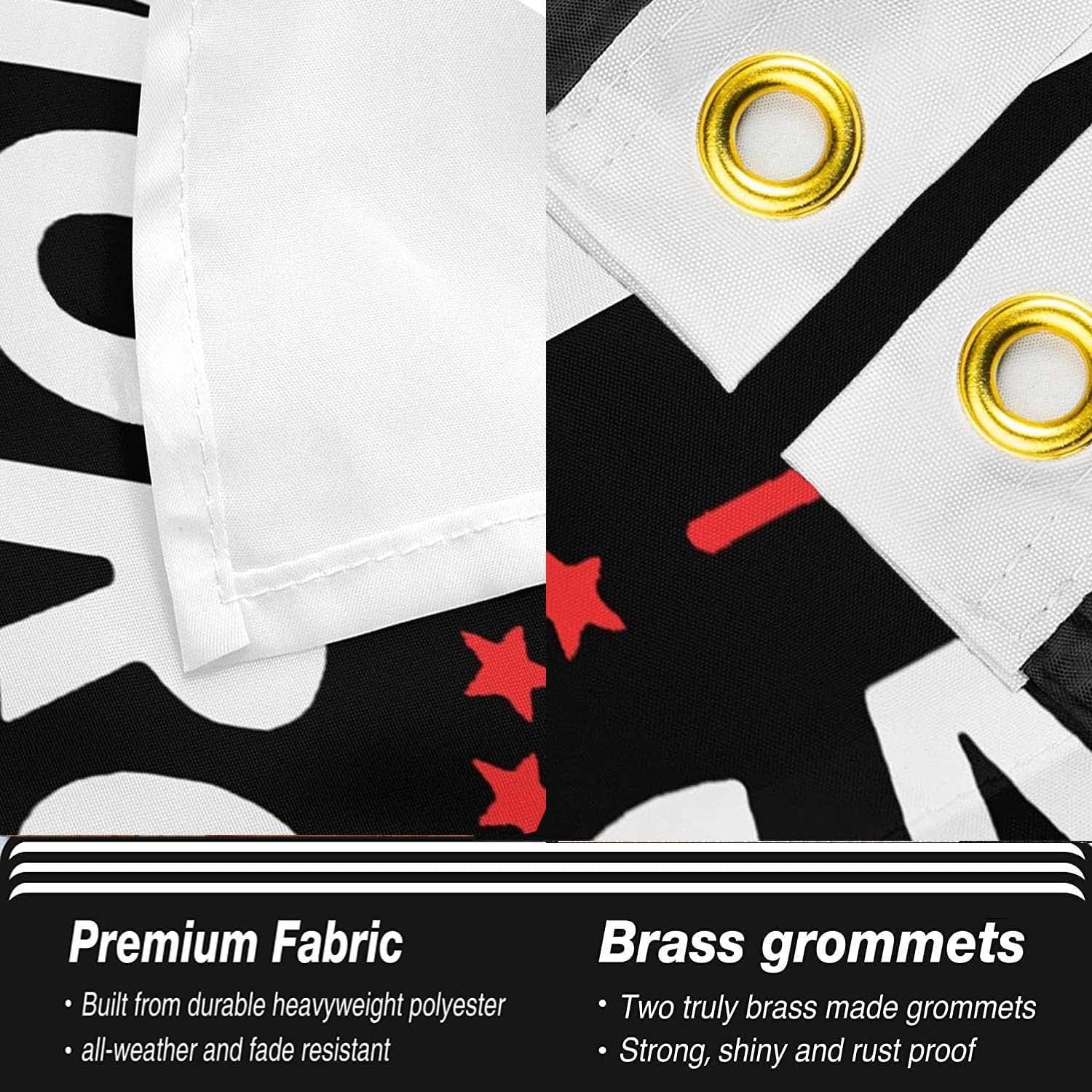 Pro Choice Flag Pro Woman Rights Flag Don'T Tread on My Uterus Garden Yard Flag Indoor Outdoor Home Decor and Protest March Banner with 2 Brass Grommets - Bluck