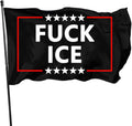 FUCK ICE Protest & Resist Support Immigrants Abolish ICE Flag with Brass Grommets 3X5 Feet Outdoor Banner Polyester Flag