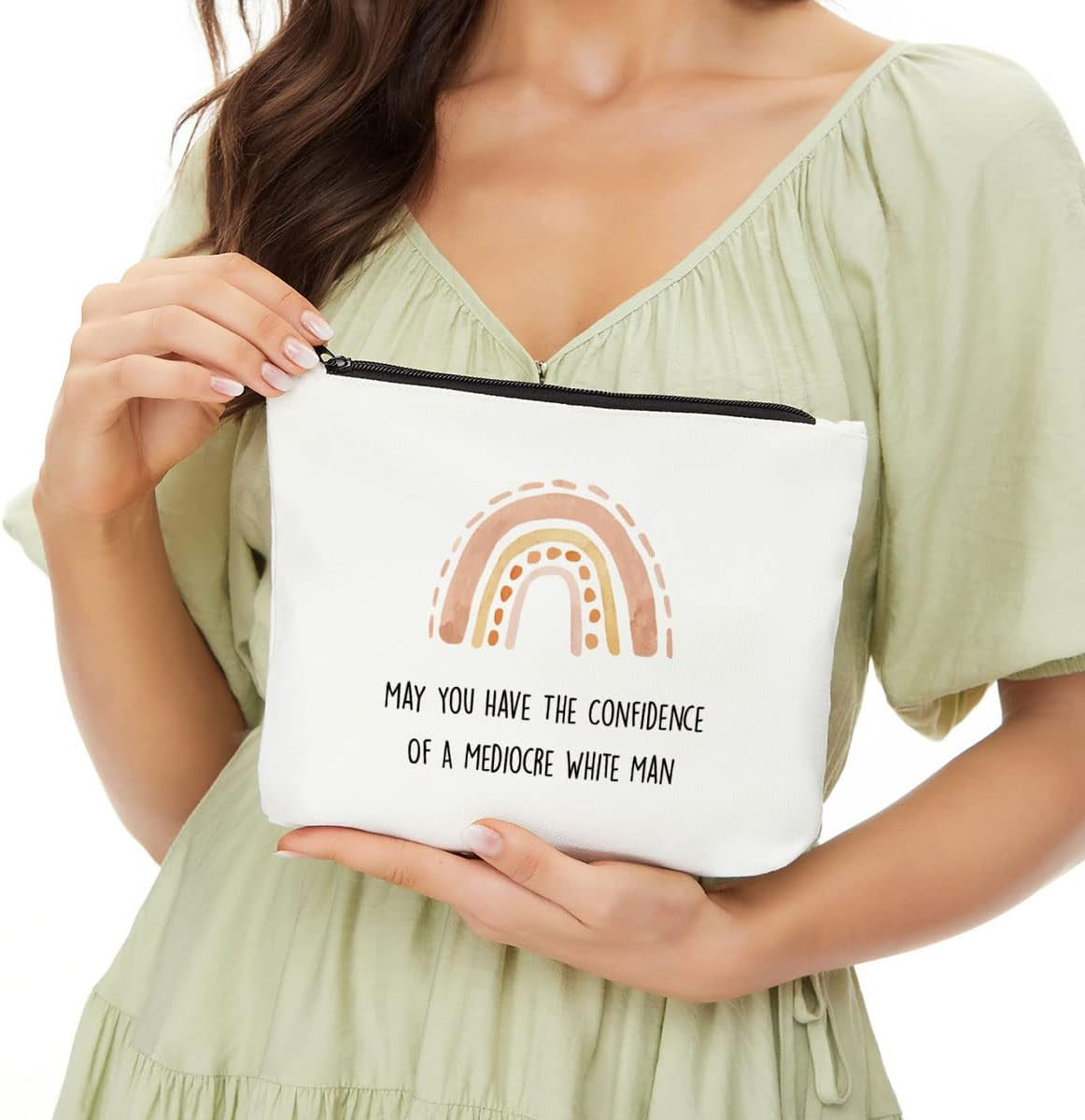 Inspirational Gifts for Women Makeup Bag, Feminist Gift Cosmetic Bag