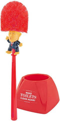 Donald Trump Toilet Bowl Brush Make Toilets Clean Again Holder - Perfect Elephant Novelty Gag Political Gift, Red
