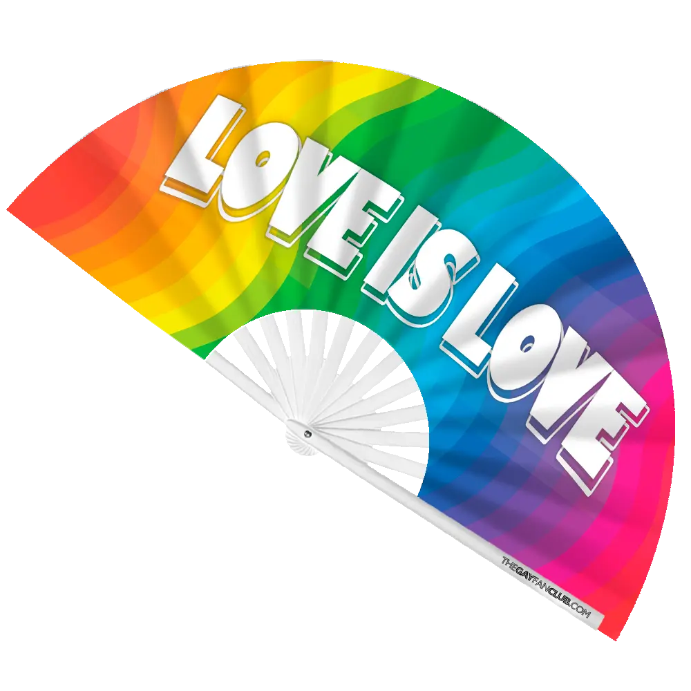 Love Is Love Rainbow Fan
