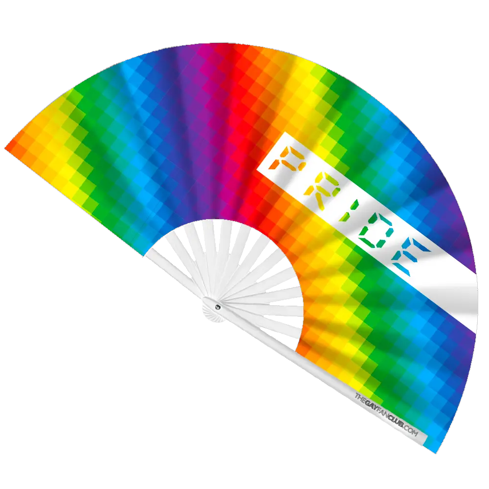 Pride Rainbow Fan