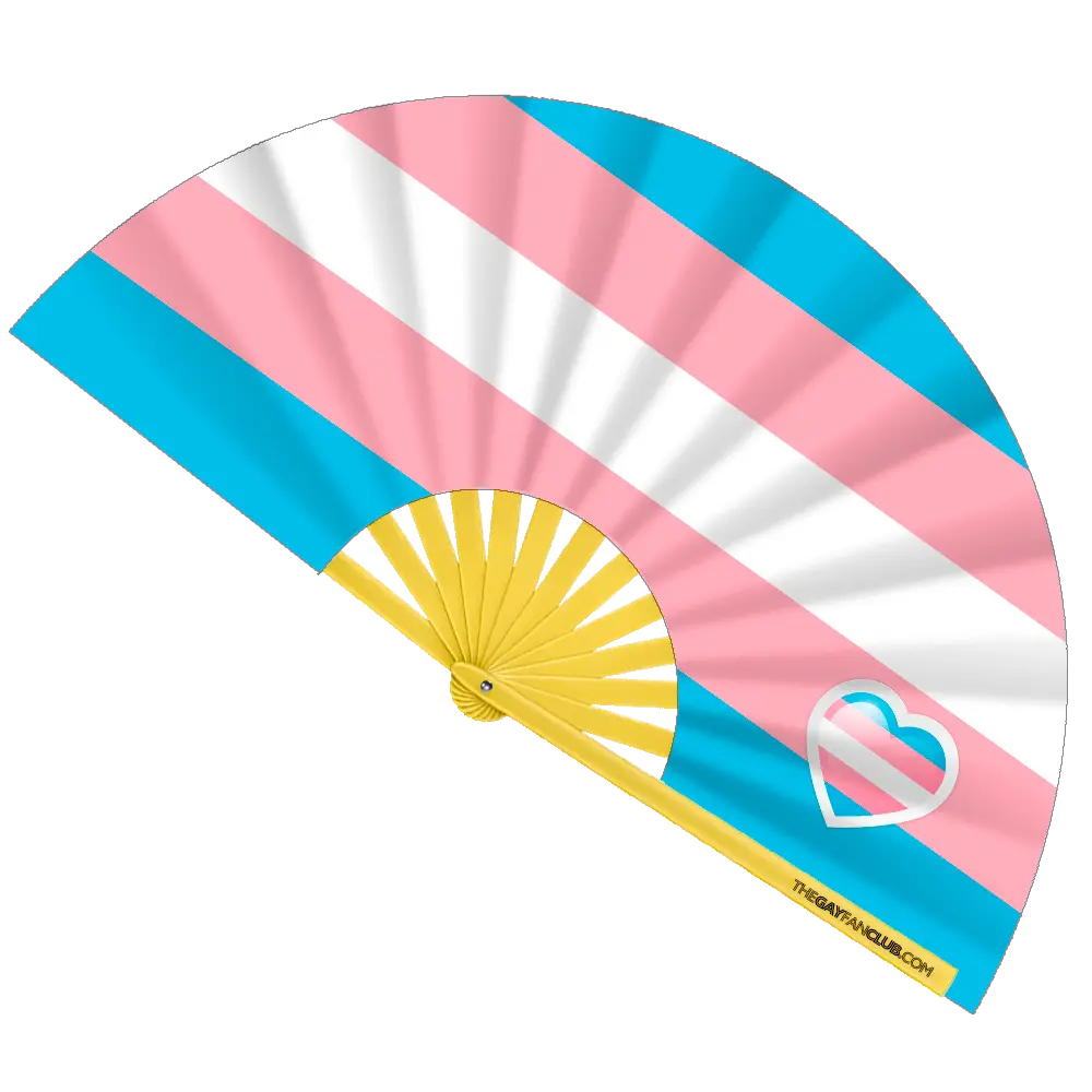Trans Pride Flag Fan
